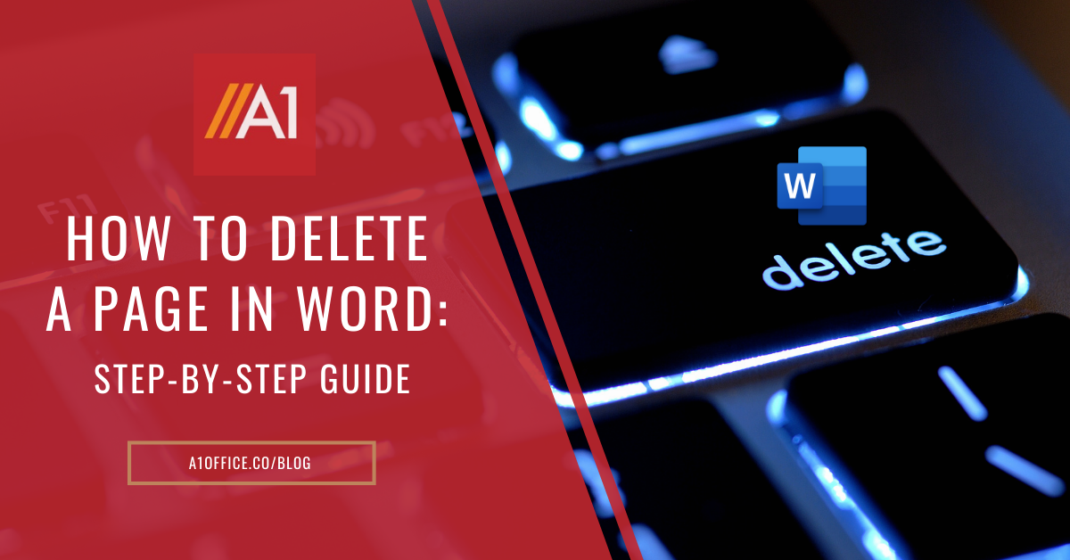 How to Delete a Page in Word: A Step-by-Step Guide
