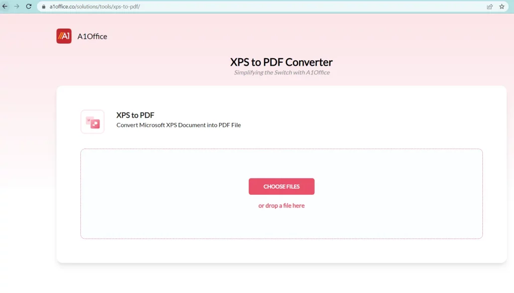 How to convert XPS to PDF uding xps to pdf online converter