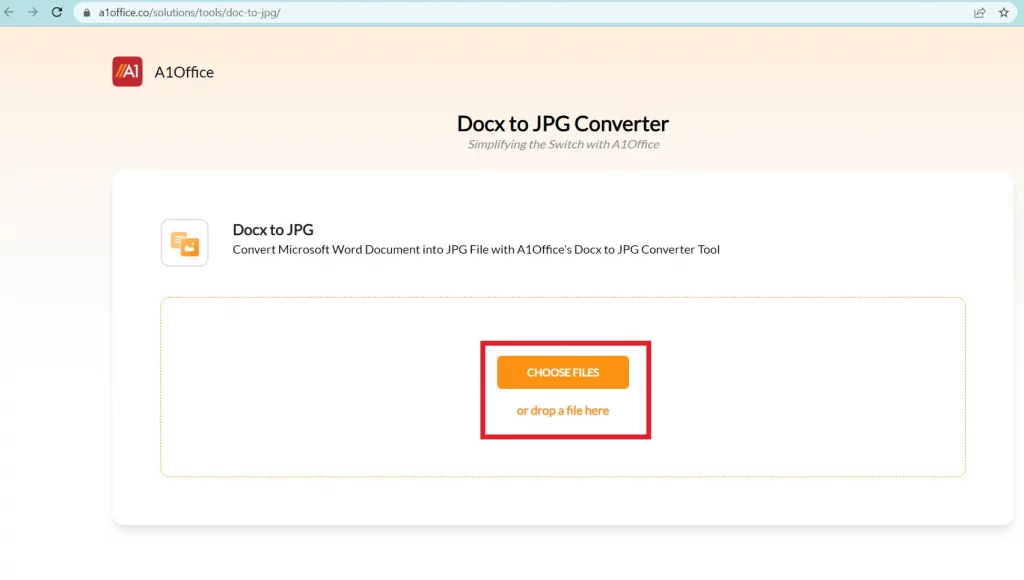 how to convert word to jpg high quality using A1Office Doc to JPG conversion tool